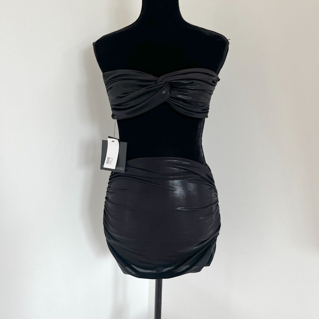 Norma Kamali Black Bra Top with Matching Skirt - BOPF | Business of Preloved Fashion