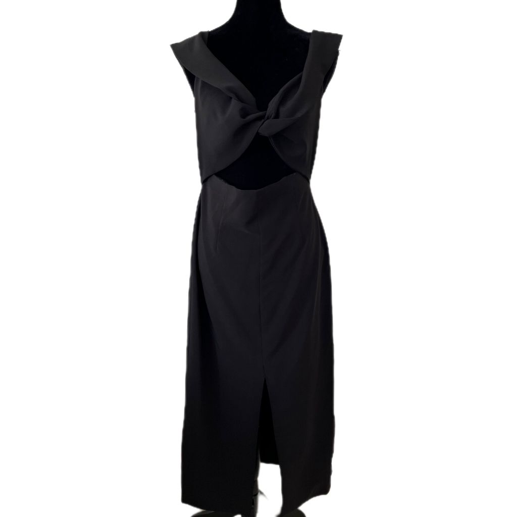 Finders Keepers black cut out midi dress