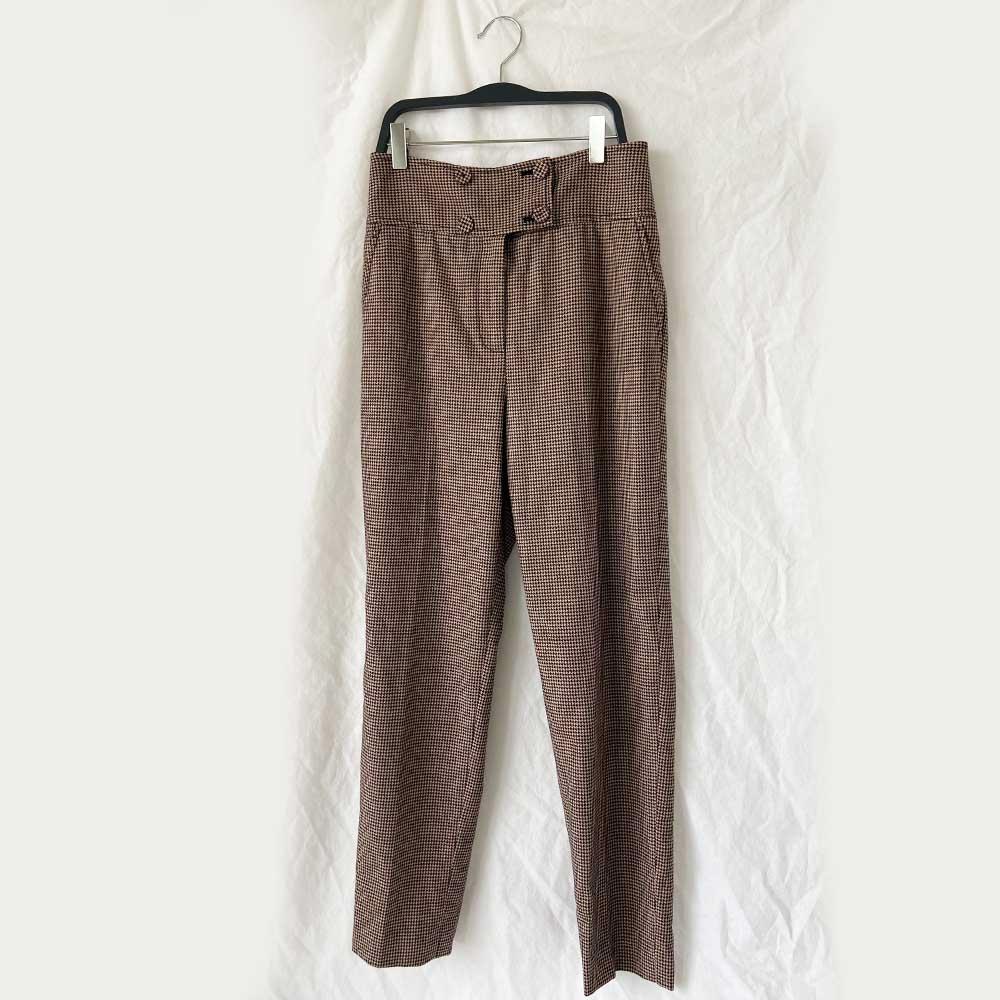 Rebecca Taylor houndstooth high waisted trousers - BOPF | Business of Preloved Fashion