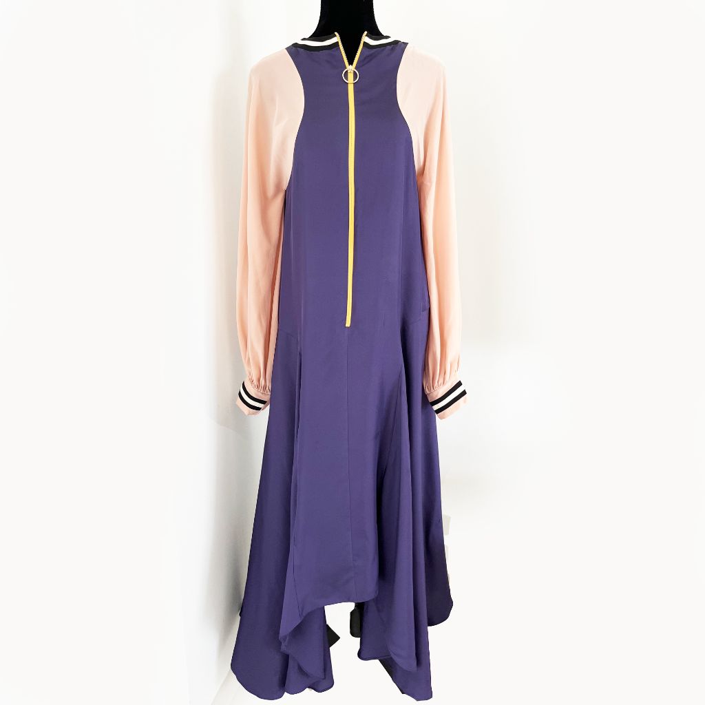 Roksanda Silk Color Block Longsleeve Long Dress - BOPF | Business of Preloved Fashion