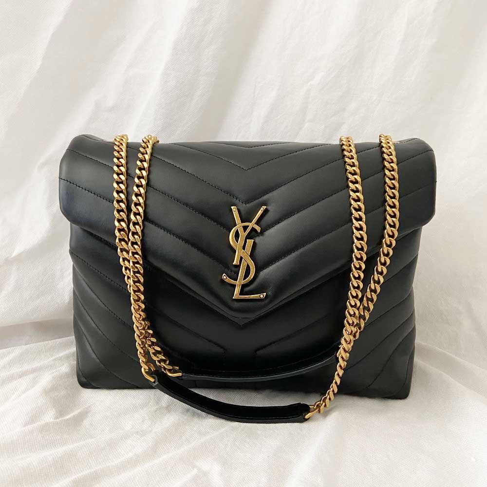 Saint Laurent Lou medium quilted leather shoulder bag - BOPF | Business of Preloved Fashion