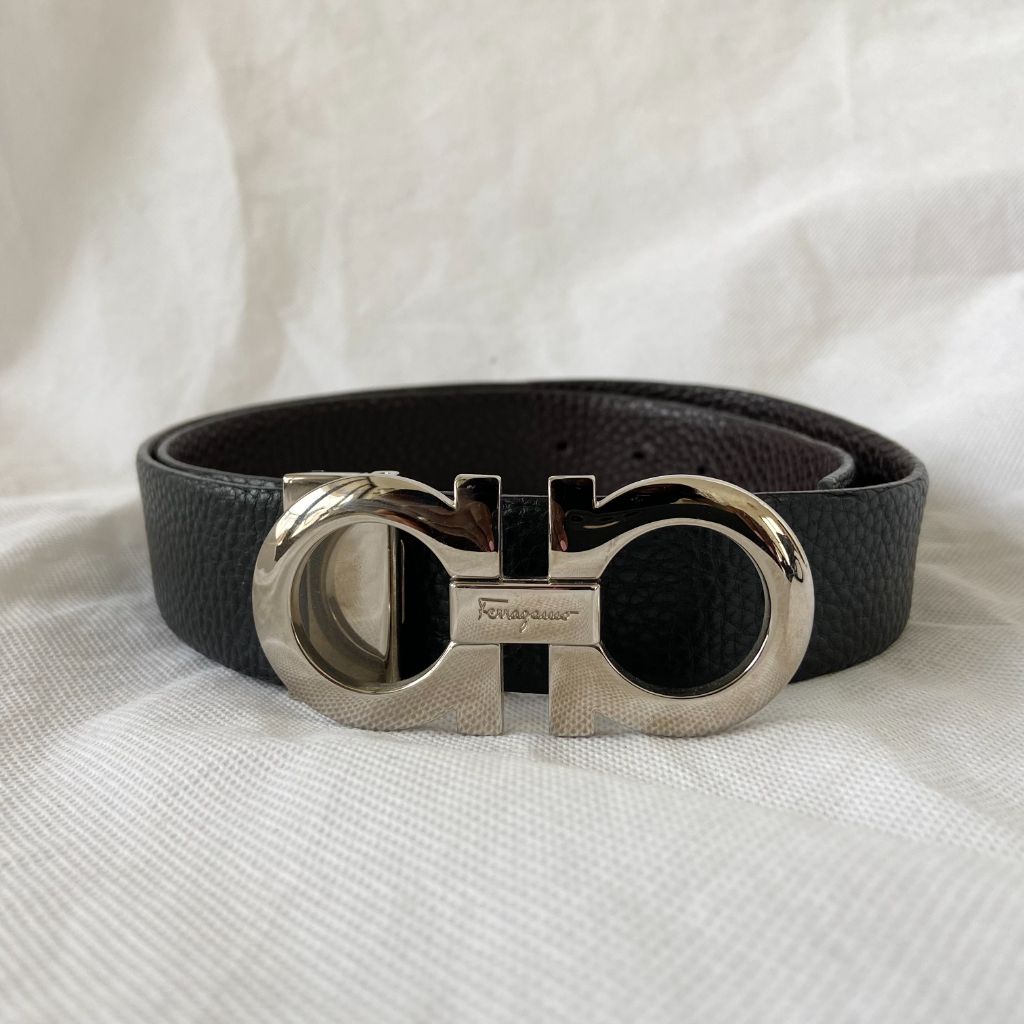 Salvatore Ferragamo Gancici two tone belt - BOPF | Business of Preloved Fashion