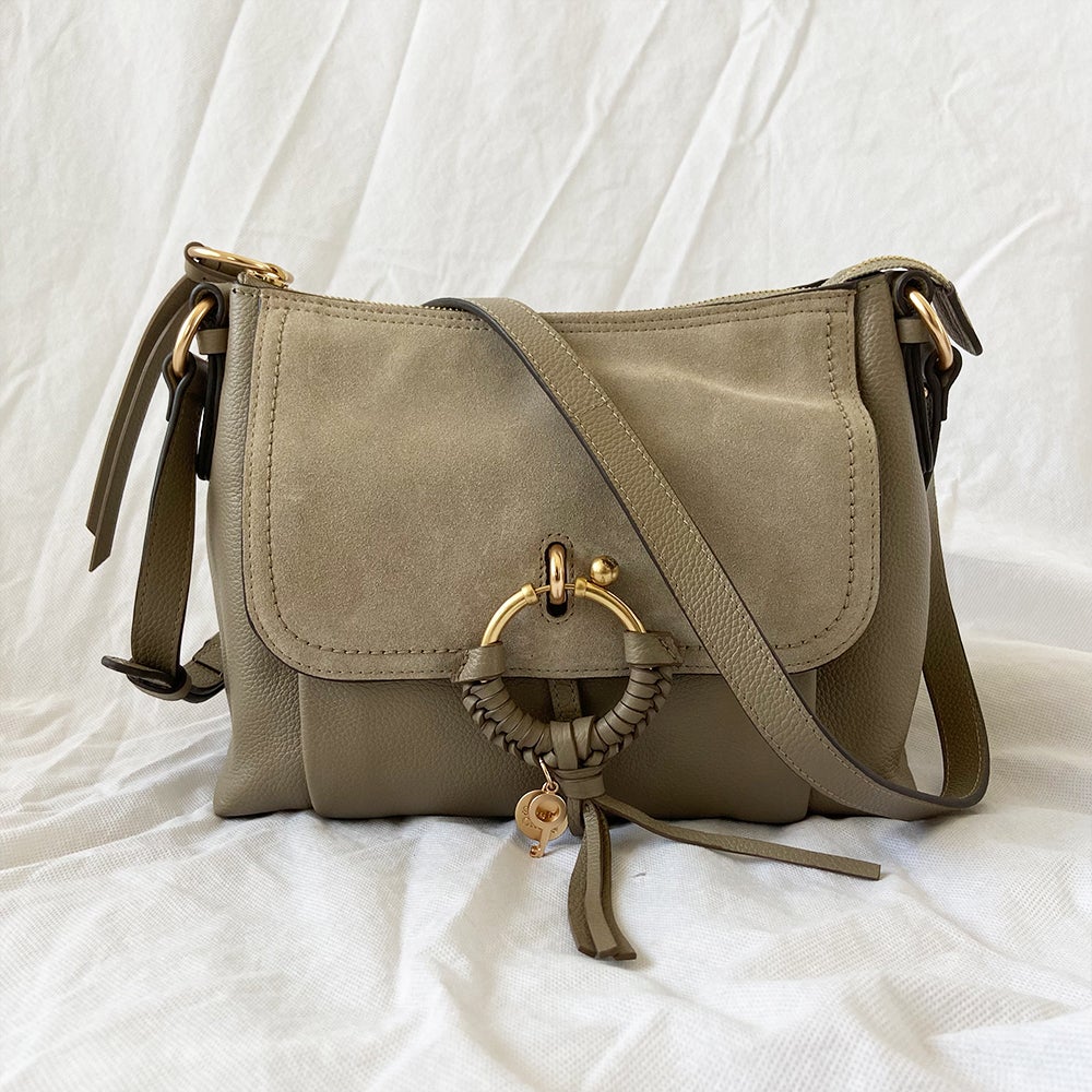 See by Chloé Joan Shoulder Motty Grey Bag - BOPF | Business of Preloved Fashion