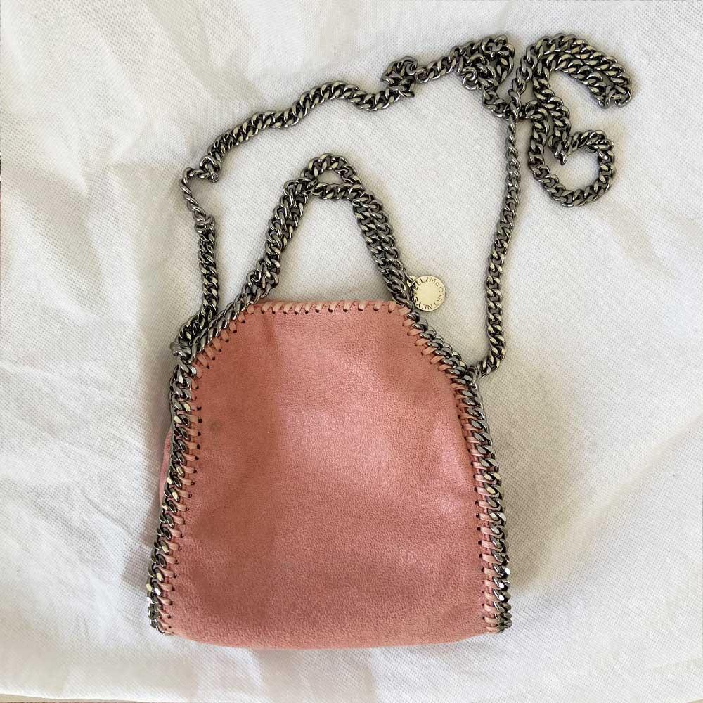 Stella McCartney Pink Faux Leather Mini Falabella Tote - BOPF | Business of Preloved Fashion