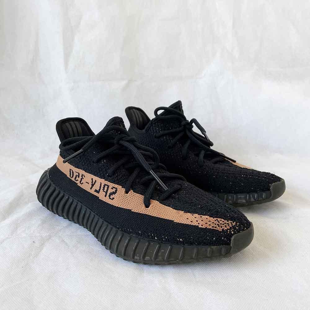 Yeezy x Adidas Black/Pink Knit Fabric Boost 350 V2 Sneakers, FR40 - BOPF | Business of Preloved Fashion