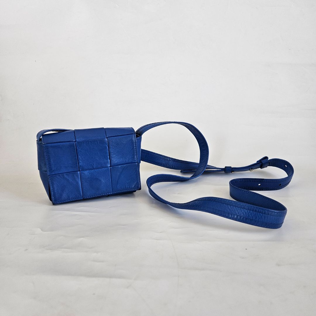 Bottega Veneta Candu Royal Blue Crossbody bag BOPF Business of