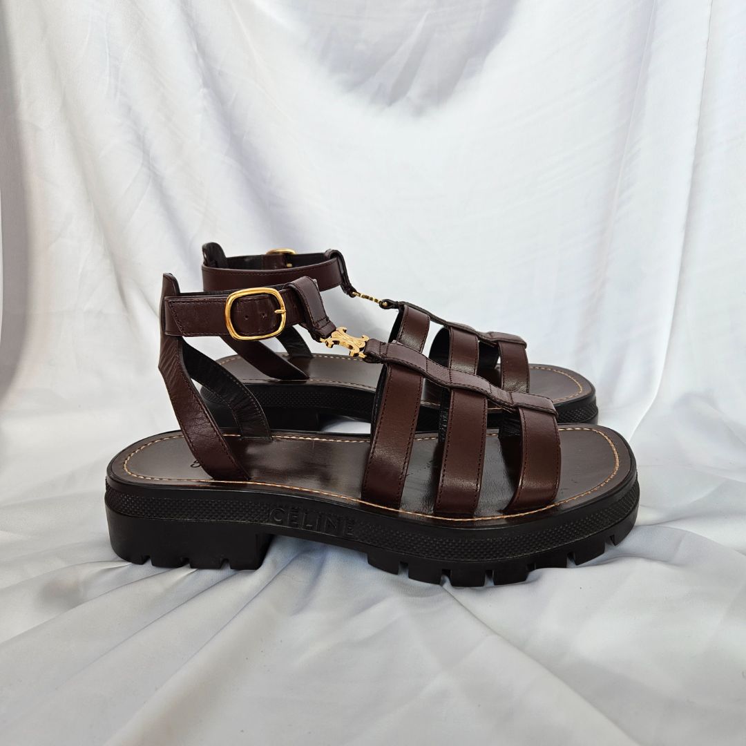 Celine Clea Triomphe Gladiator Chunky Sandal 40 BOPF Business of Preloved Fashion