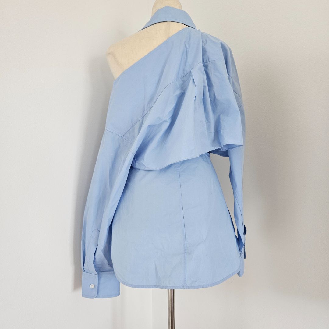 Alexander Wang Blue Cotton Shirt Dress - BOPF | Business of Preloved Fashion Alexander Wang Blue Cotton Shirt Dress - BOPF | Business of Preloved Fashion