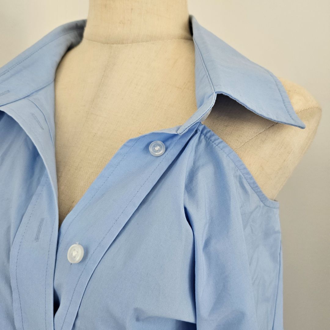 Alexander Wang Blue Cotton Shirt Dress - BOPF | Business of Preloved Fashion Alexander Wang Blue Cotton Shirt Dress - BOPF | Business of Preloved Fashion