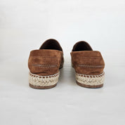 Hermès Brown Espadrille in suede goatskin, 40