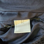 Chanel 15A Salzburg Braid trim navy blue tweed mini skirt