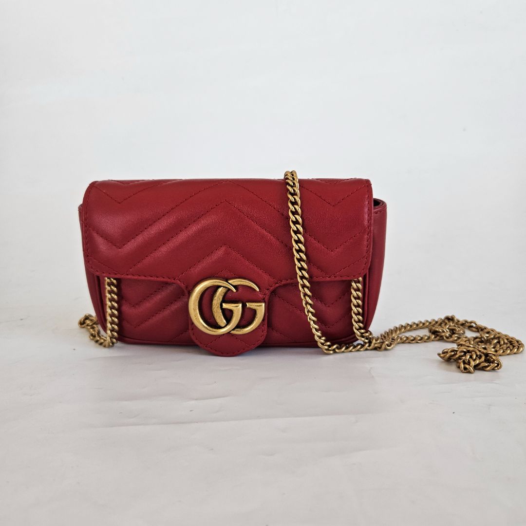Gucci Red GG Marmont mini bag