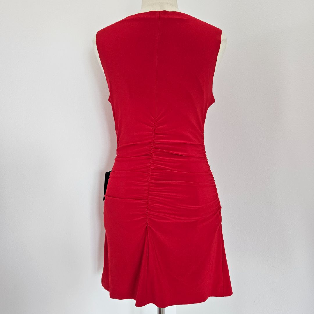Norma Kamali Ruched stretch-jersey red mini dress - BOPF | Business of Preloved Fashion Norma Kamali Ruched stretch-jersey red mini dress - BOPF | Business of Preloved Fashion