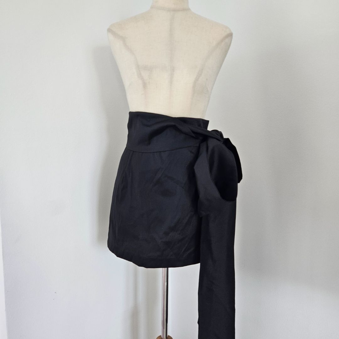 Bernadette Bernard bow-detailed taffeta mini skirt