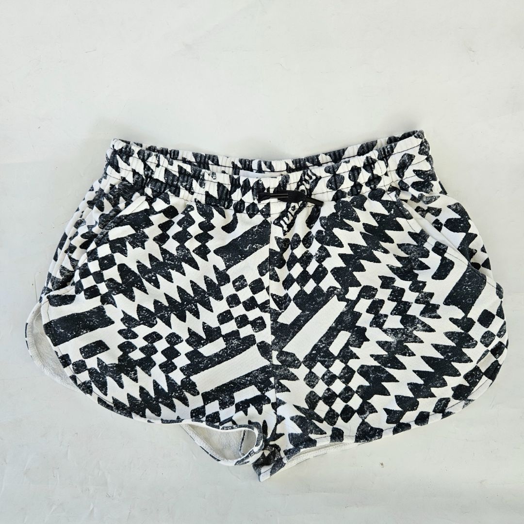 Isabel Marant Étoile  White and Black Print Sweatshorts