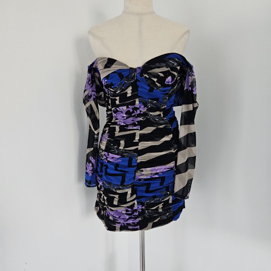 Emilio Pucci Kochè x Pucciprinted off shoulder dress