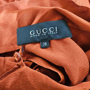 Gucci Bronze Sleeveless Flowy Dress