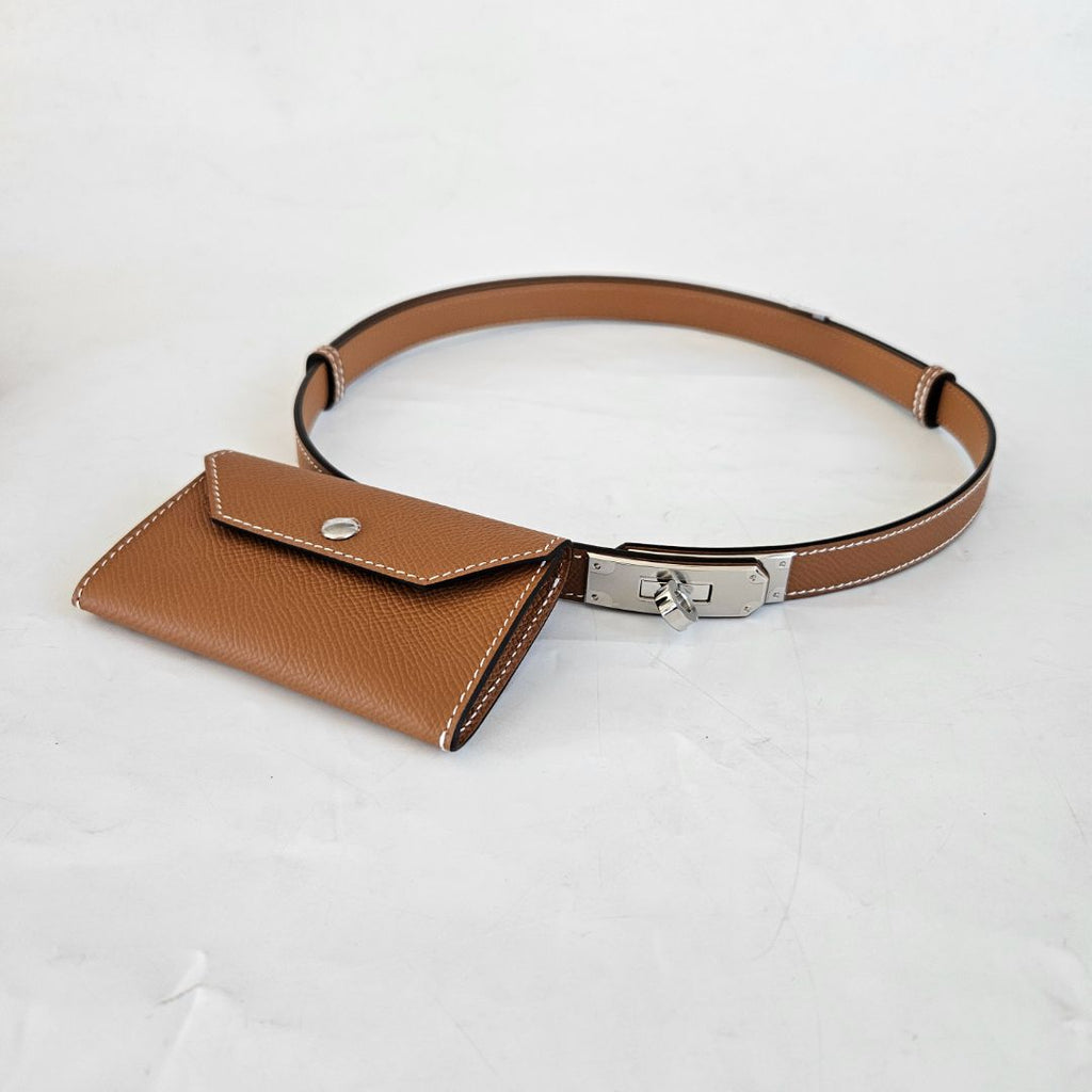 Hermès Kelly Pocket 18 belt gold with palladium hardware