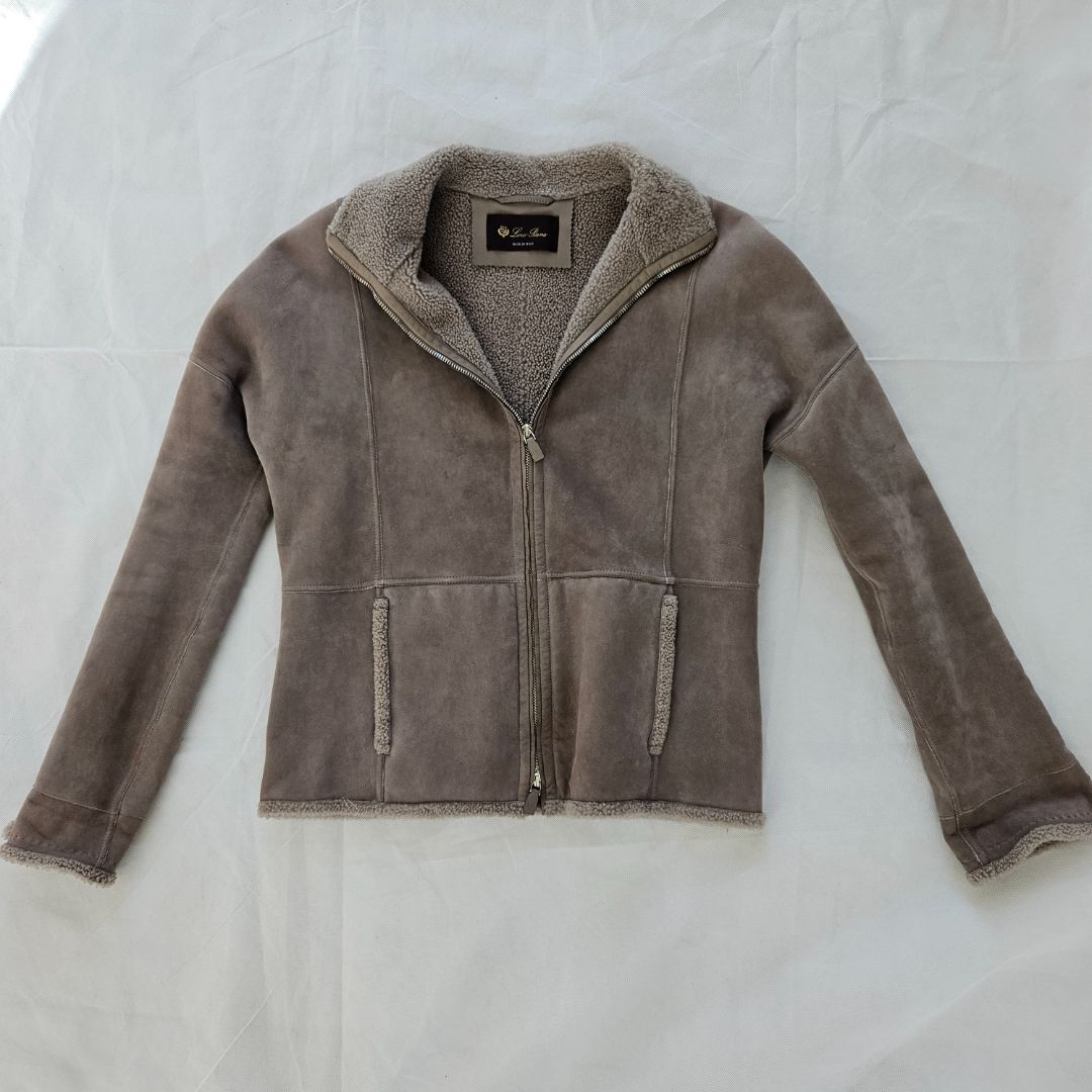 Loro Piana Suede and Wool Jacket