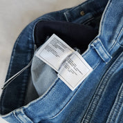 Chanel Blue Skinny Embossed Jeans