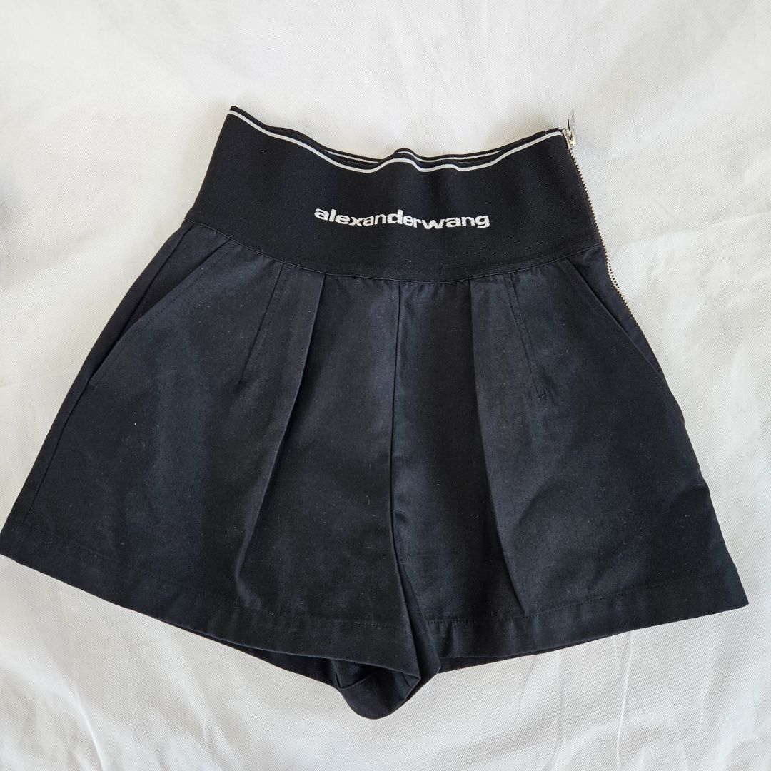 Alexander Wang Black Logo Safari Short - BOPF | Business of