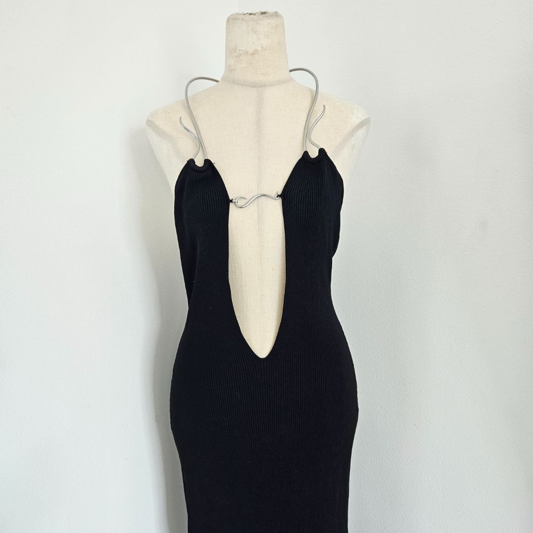 Aya Muse Black Mirabi halterneck cutout maxi dress - BOPF | Business of Preloved Fashion Aya Muse Black Mirabi halterneck cutout maxi dress - BOPF | Business of Preloved Fashion