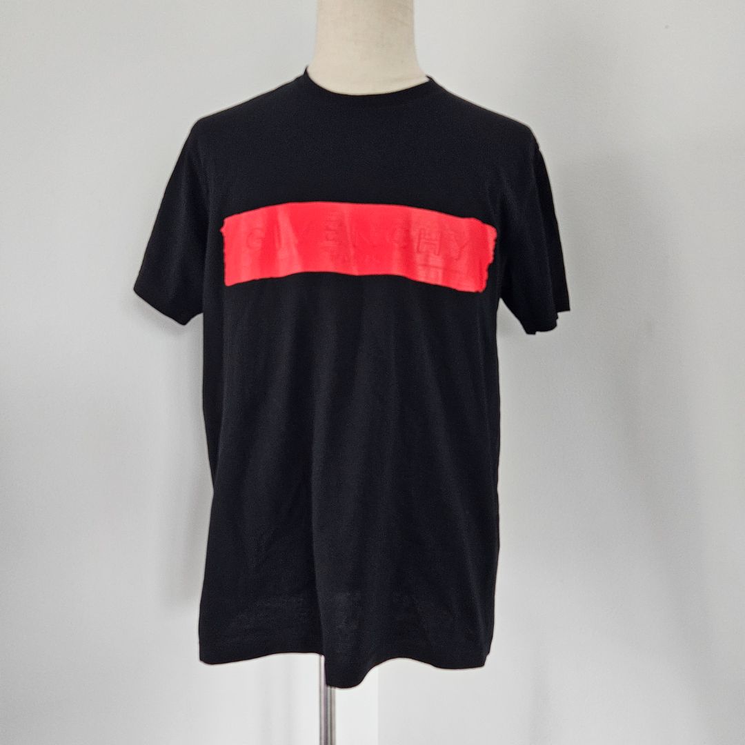 Givenchy black shirt with red logo Mens T shirt - BOPF | Business