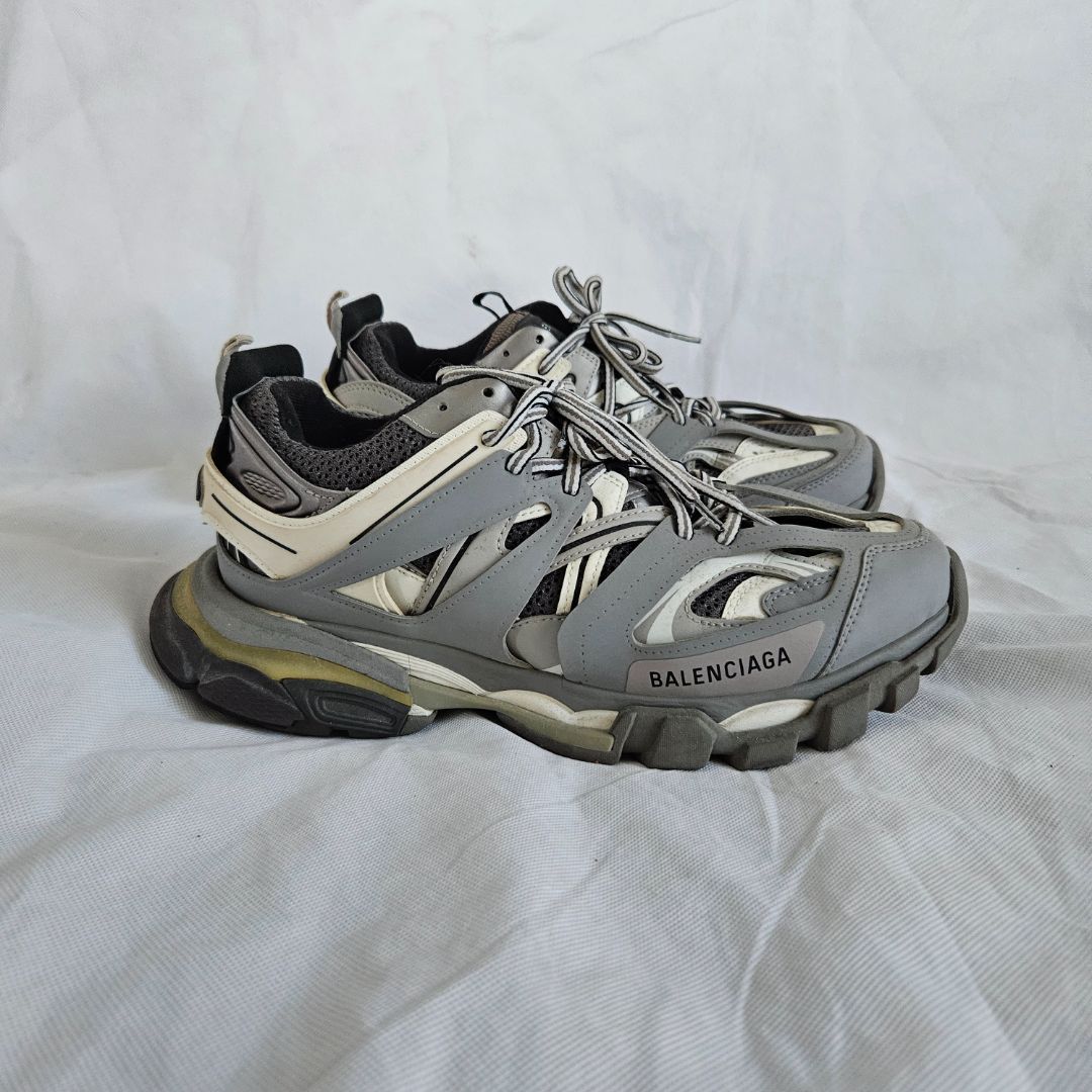 Balenciaga Grey/White Track Sneakers,41