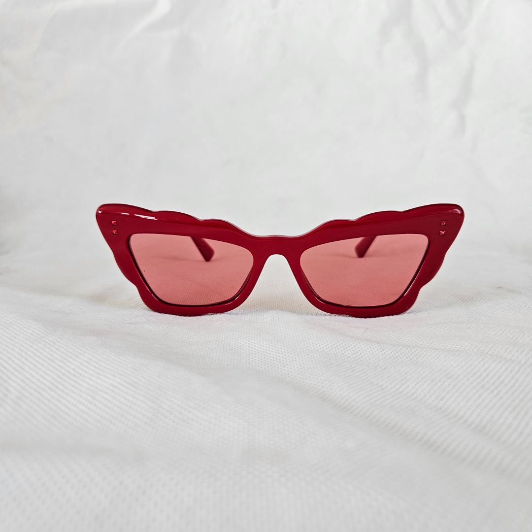 Valentino Red Ochiale Da Sole Cat Eye Sunglasses