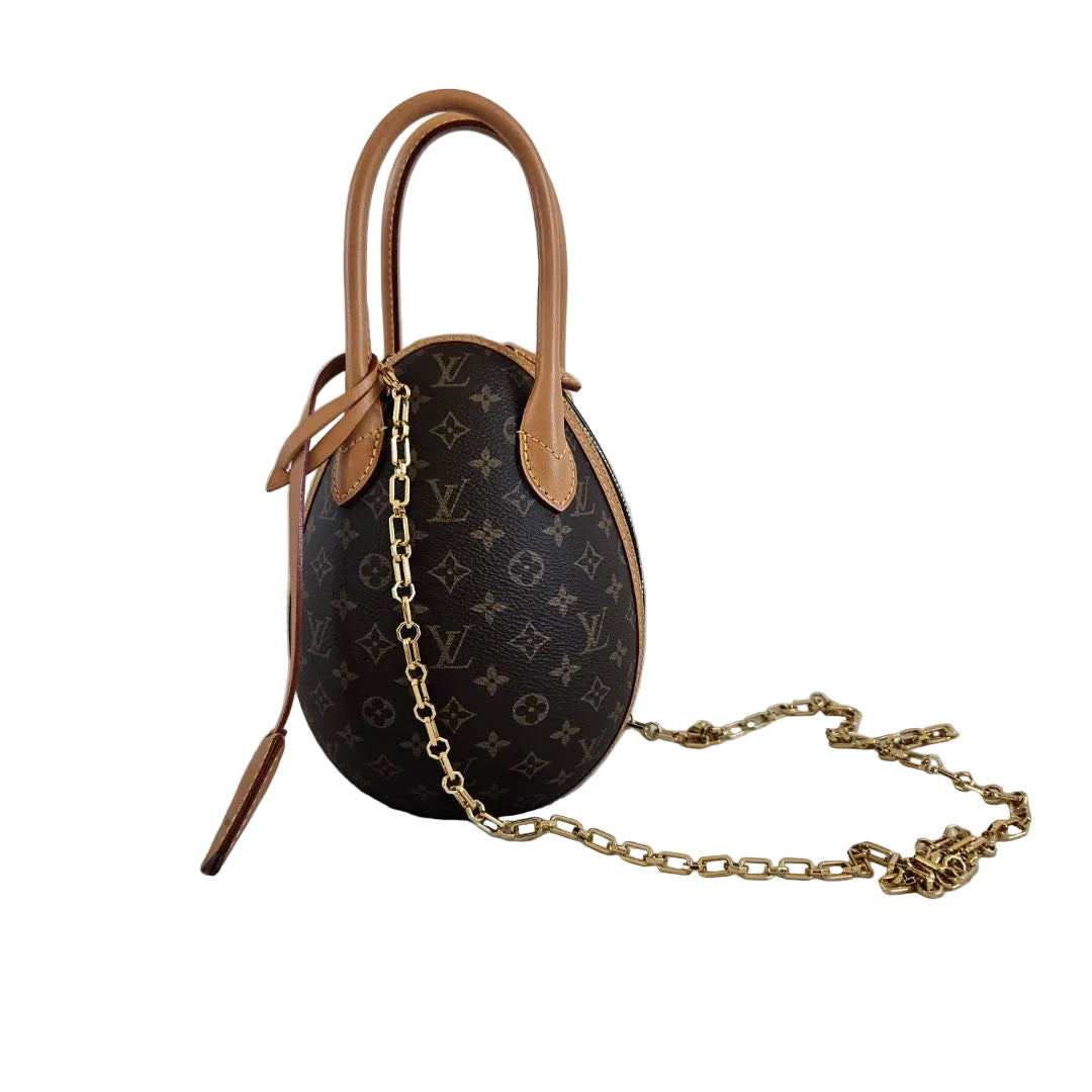 Louis Vuitton Monogram Canvas and Leather Egg Bag