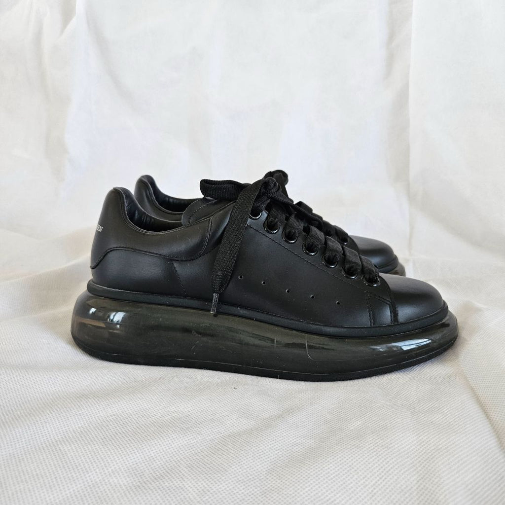 Alexander McQueen Black Oversized Sneakers, 38.5 - BOPF