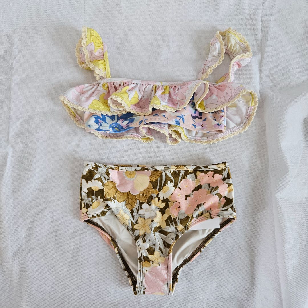 Zimmermann Two Piece Printed Childrens Swim, 6 years