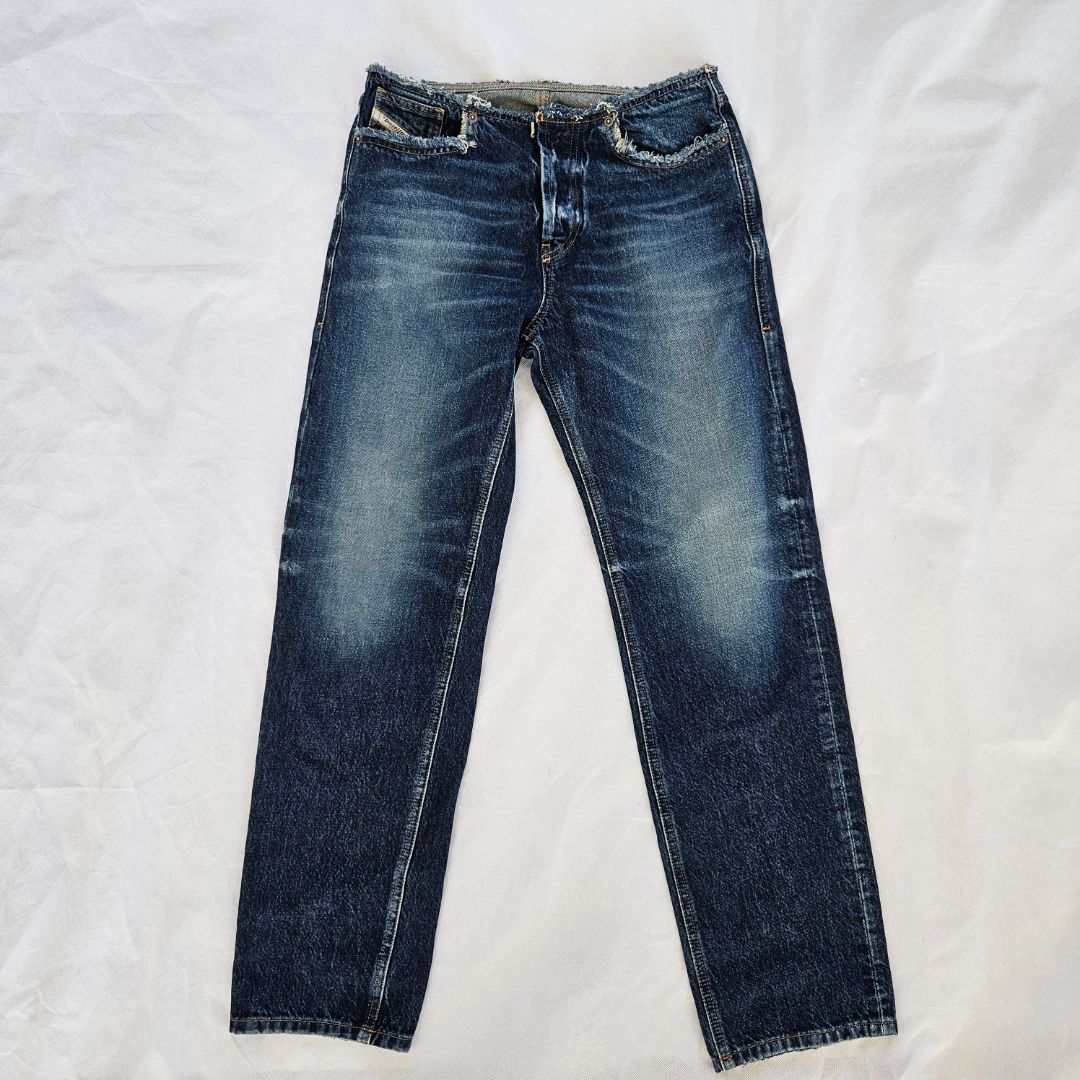 Diesel Blue Denim Distressed Jeans