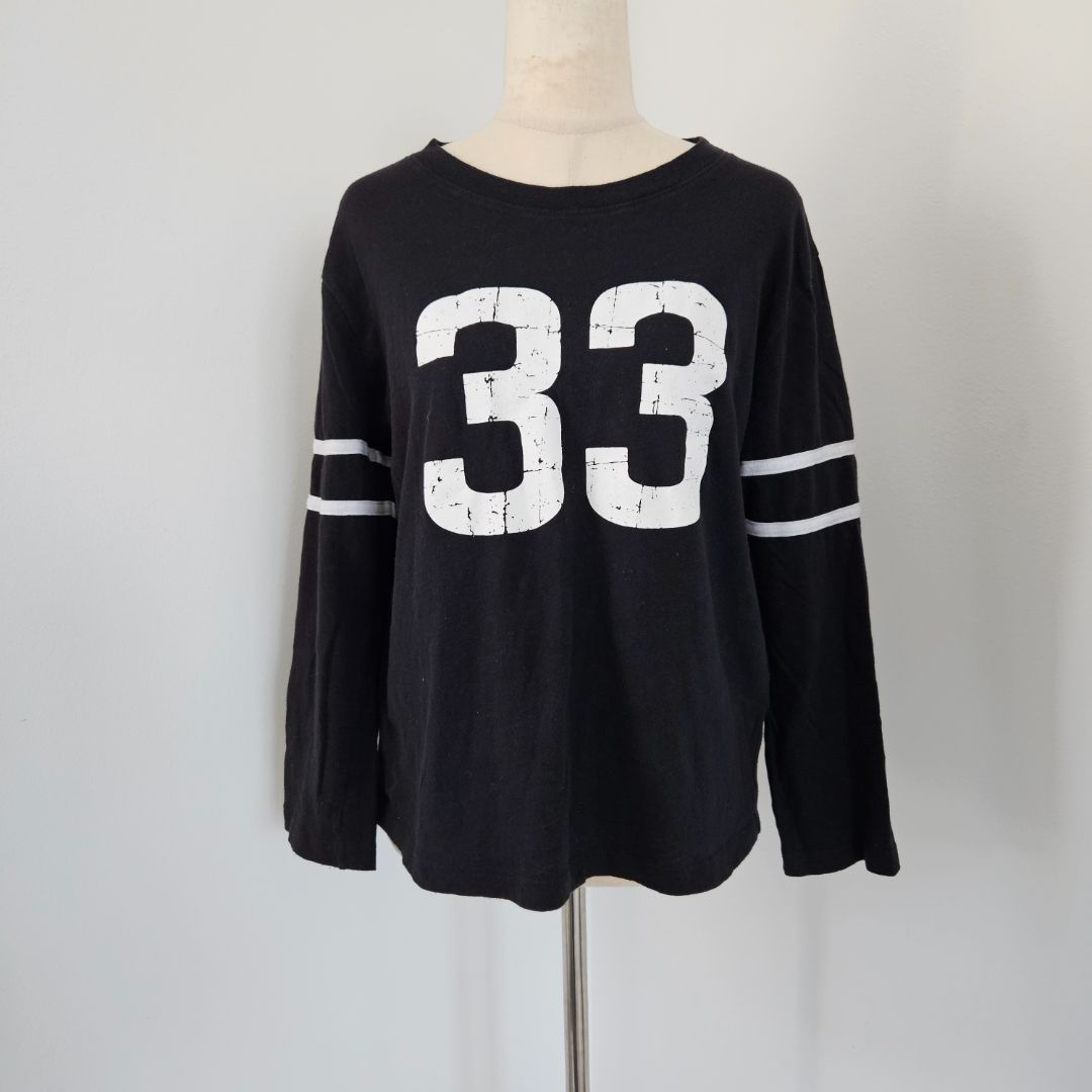 Chrome Hearts 33 Horseshoe Logo Baseball Long Sleeve Jersey