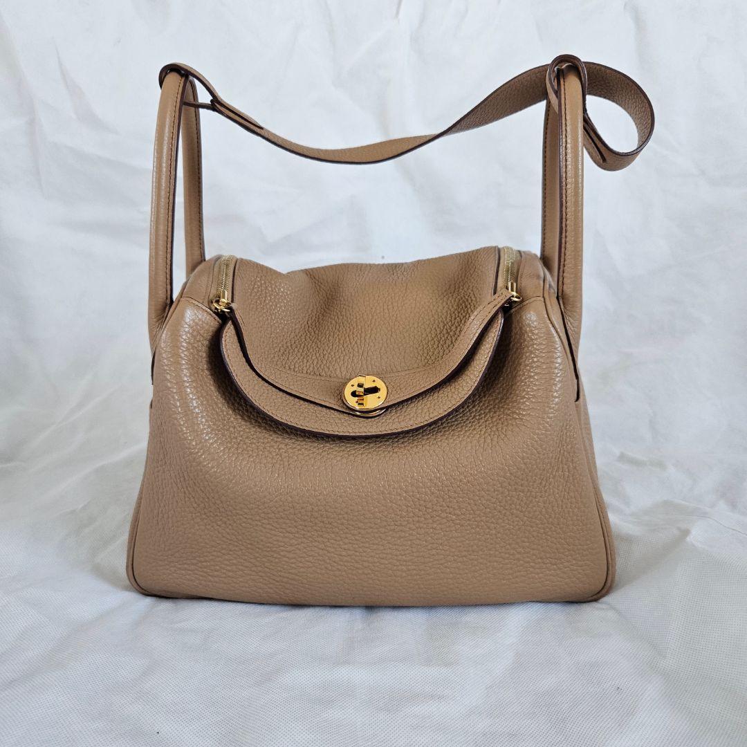 Hermès Chai Lindy 30 Togo Leather Bag