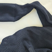 Alaia Navy Crochet Maxi Body Dress