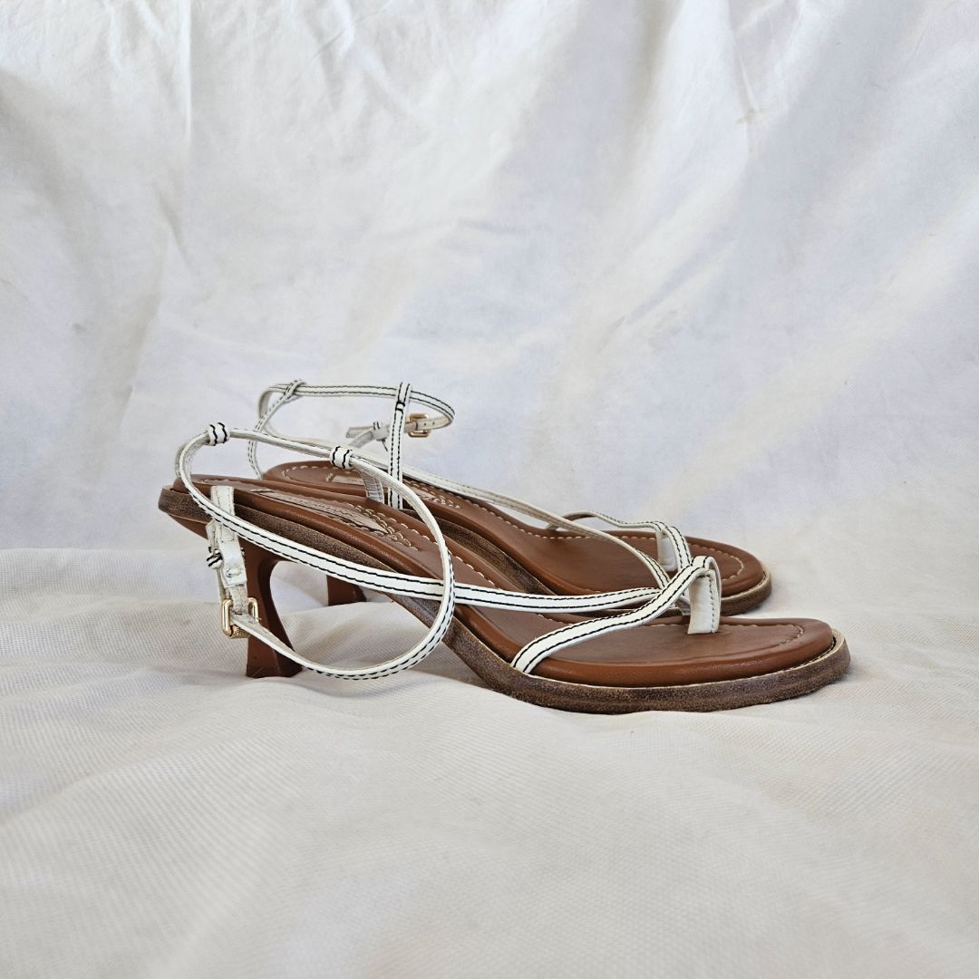 Zimmermann Thong Kitten Heel Sandals, 41
