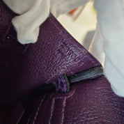 Hermès Birkin 25 Amethyst Crocodile Palladium Hardware