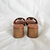 Louis Vuitton Brown Leather Isola Mule,38