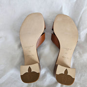 Louis Vuitton Brown Leather Isola Mule,38