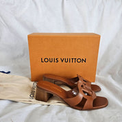 Louis Vuitton Brown Leather Isola Mule,38