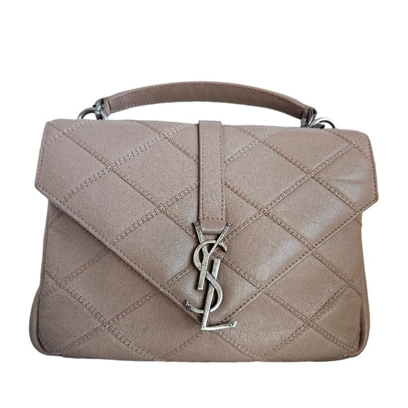 Saint Laurent College Matelasse Diamond Quilted Bag