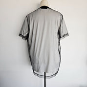 Prada White/Black Embroidered Logo Jersey T Shirt