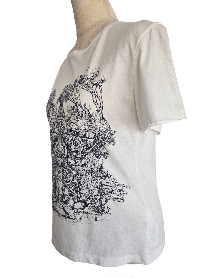Christian Dior White Around The World Stella T Shirt