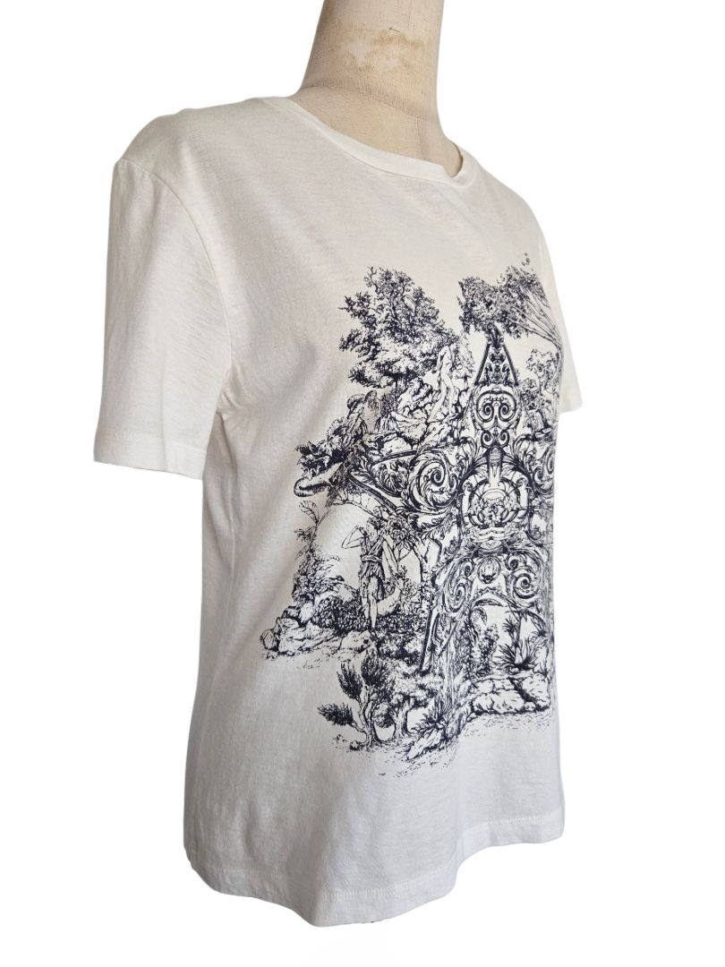 Christian Dior White Around The World Stella T Shirt