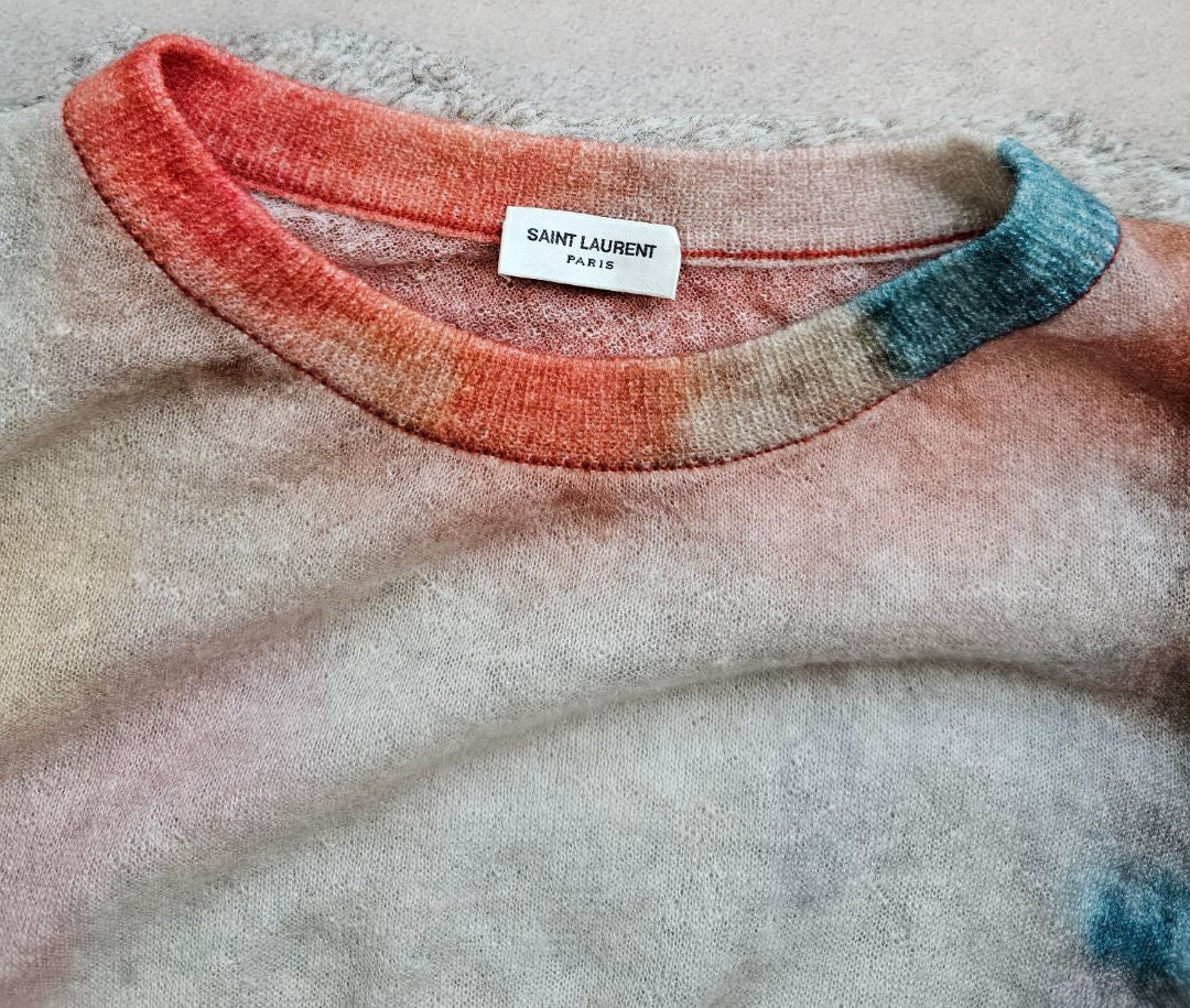 Saint Laurent multicolored Mohai Knit  Sweater