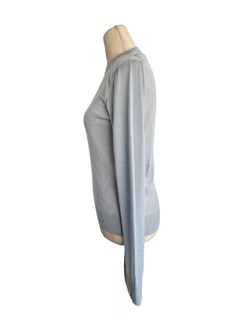Lanvin Light Blue Knit Sweater