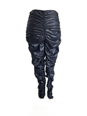 Alexander Wang Black Ruched Long Sleeve Top & Legging Set