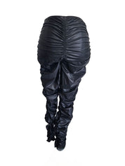 Alexander Wang Black Ruched Long Sleeve Top & Legging Set