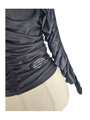 Alexander Wang Black Ruched Long Sleeve Top & Legging Set